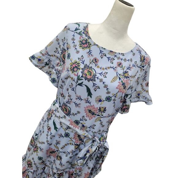 Banana Republic Fit & Flare Floral Dress Size 6 Summer Wedding Frill Ruffle‎ - Picture 9 of 9